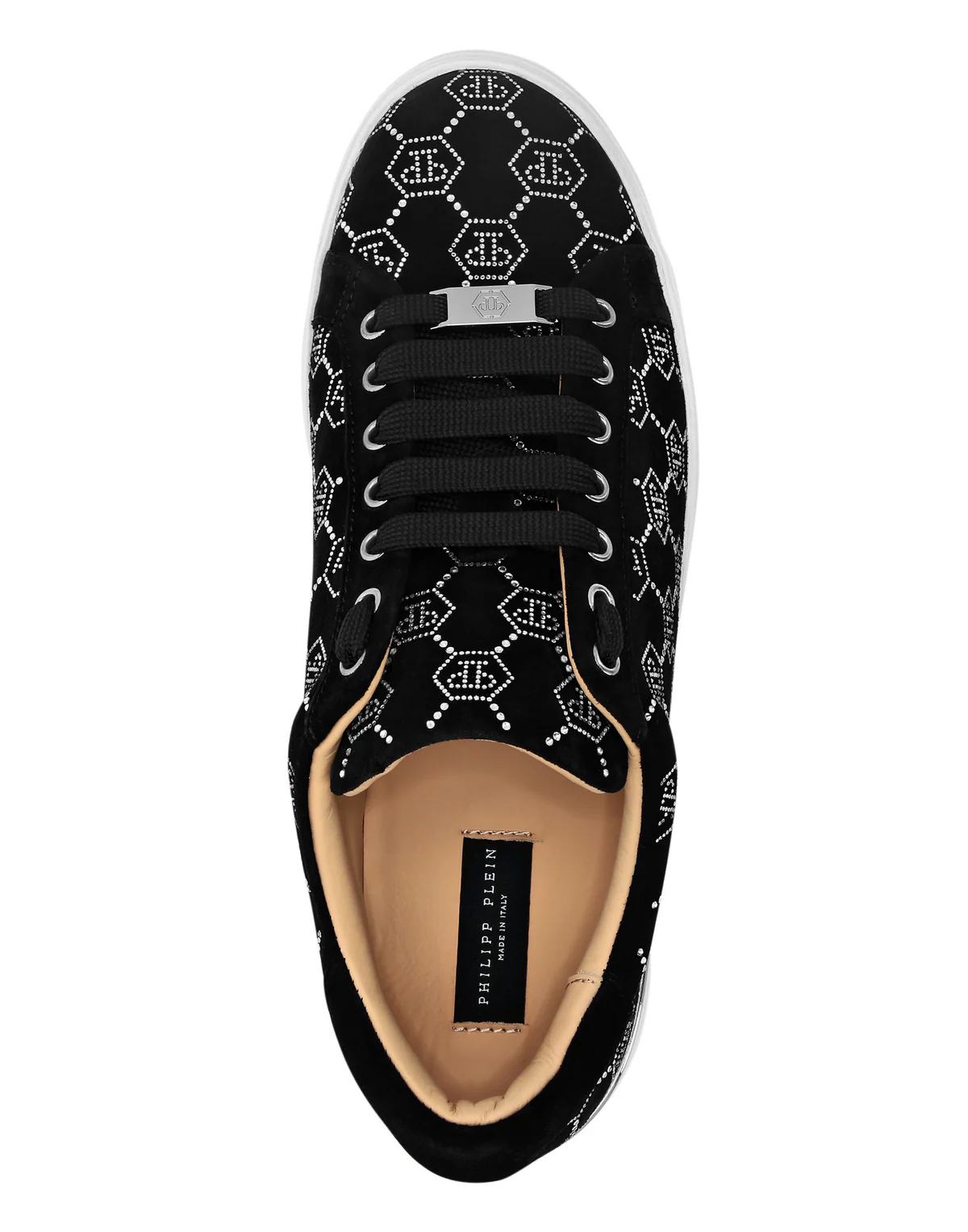Philipp Plein｜Nappa Leather Lo-Top Sneakers Strass Monogram 男款運動鞋