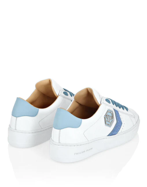 Philipp Plein｜Lo-Top Leather Arrow Force Strass Sneakers 女款運動鞋