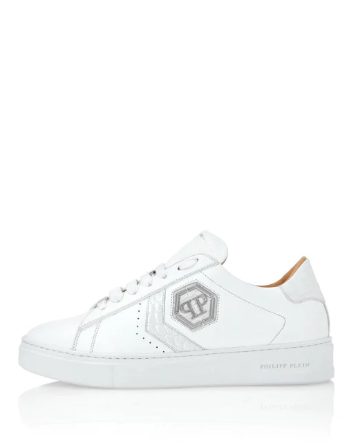 Philipp Plein｜Lo-Top Crocco Printed Arrow Force Sneakers 男款運動鞋