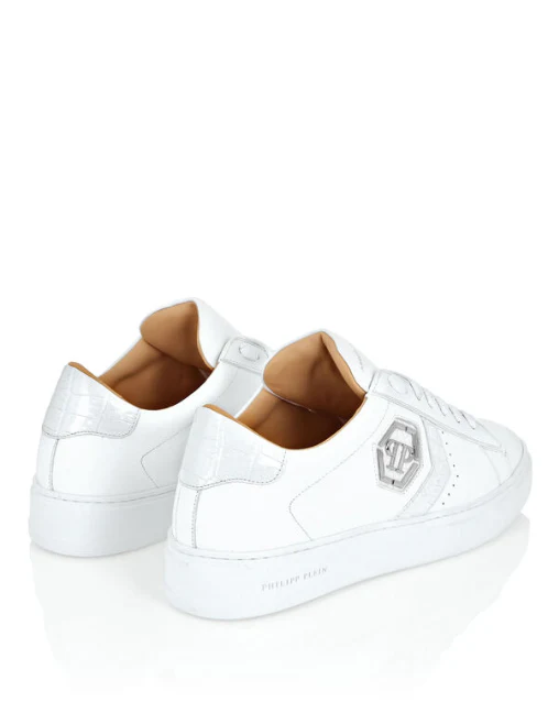 Philipp Plein｜Lo-Top Crocco Printed Arrow Force Sneakers 男款運動鞋