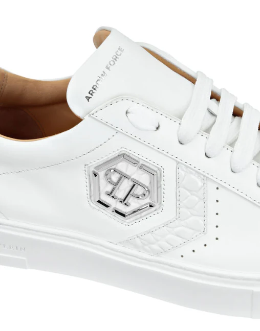 Philipp Plein｜Lo-Top Crocco Printed Arrow Force Sneakers 男款運動鞋