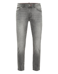 Philipp Plein Skinny Jeans Greatness 淺灰水洗窄管牛仔褲 男款正面