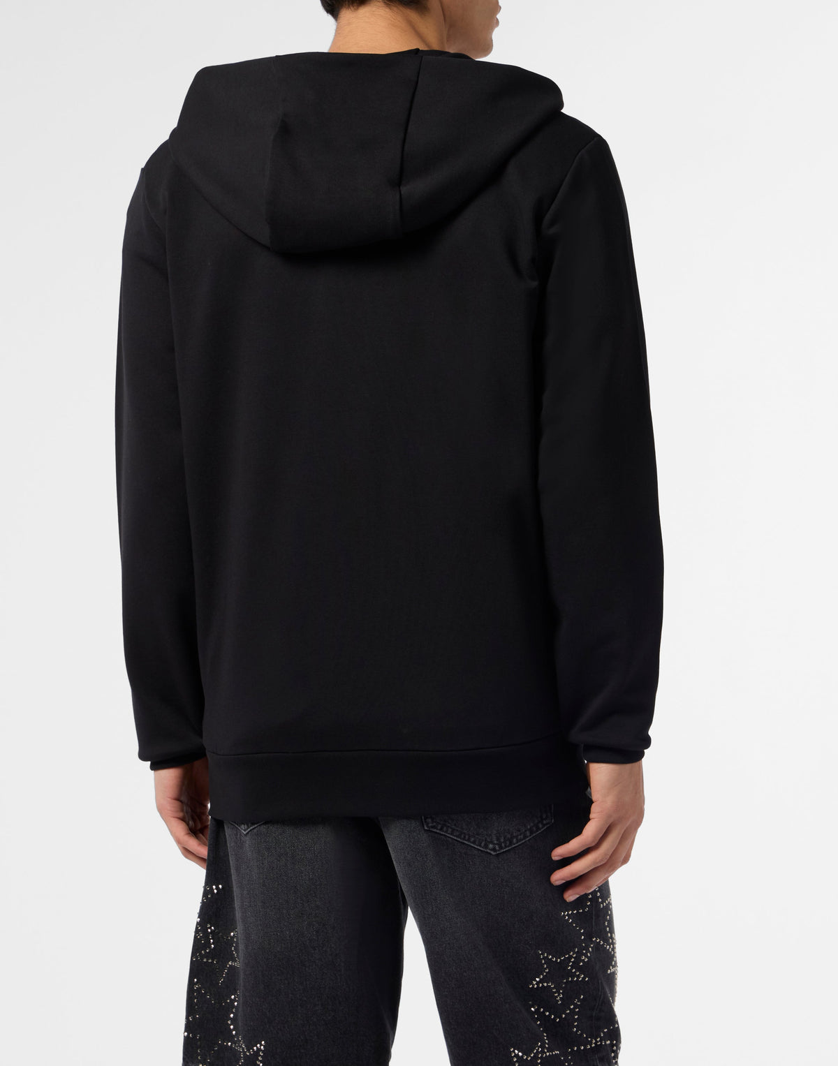 Philipp Plein Greatness Zip Hoodie 側面版型與羅紋袖口展示