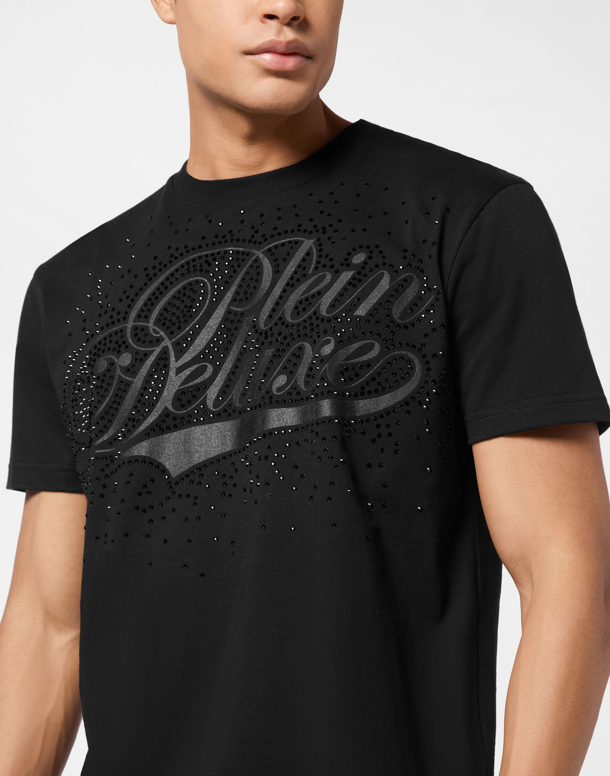 Philipp Plein Deluxe Stones 星塵細小水鑽散布效果細節特寫