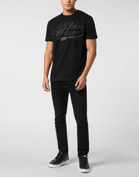 Philipp Plein Plein Deluxe Stones 男款黑色水鑽T恤穿搭示範 189cm L號