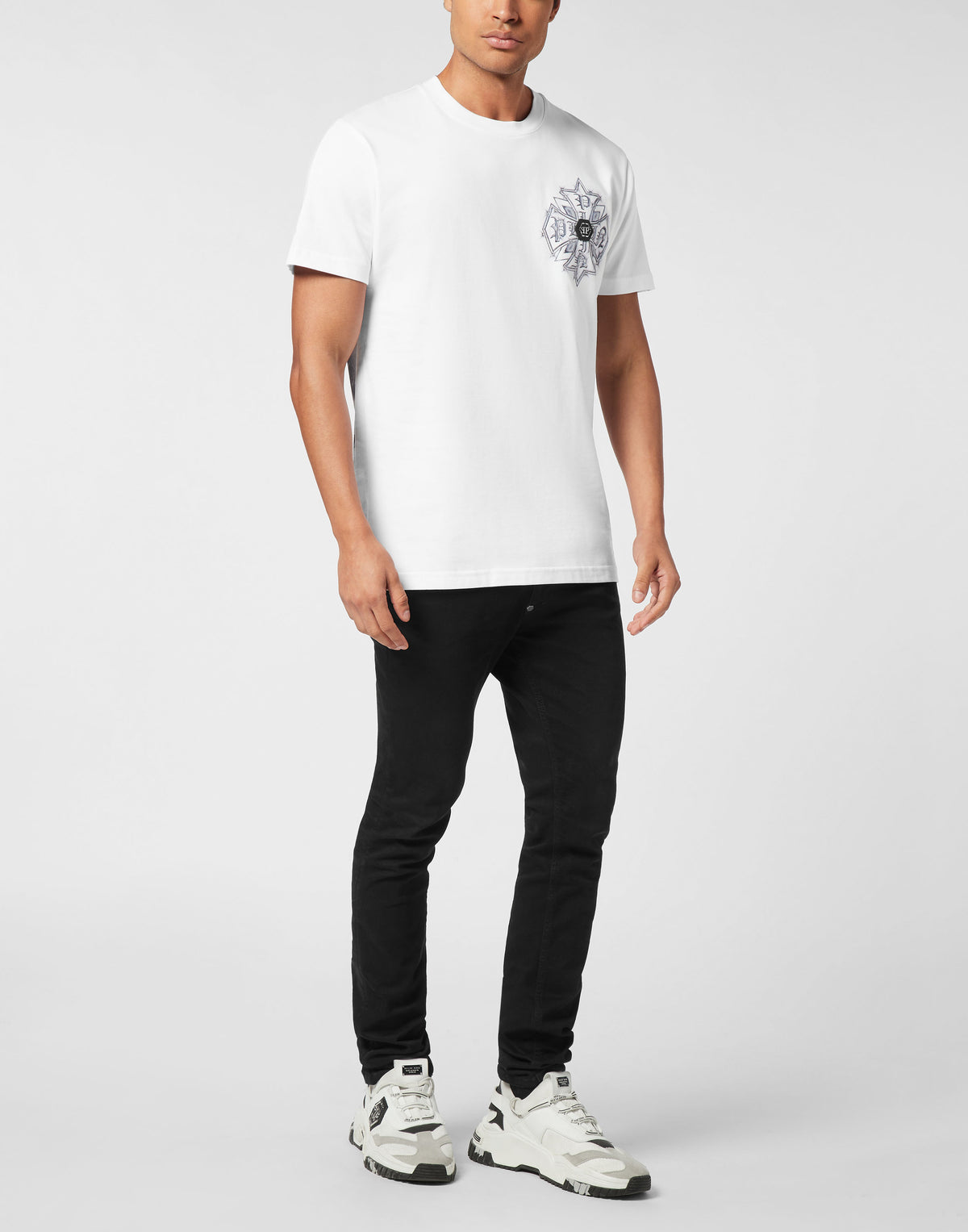 Philipp Plein｜Round Neck T-Shirt Truck Gothic Plein 男款T恤