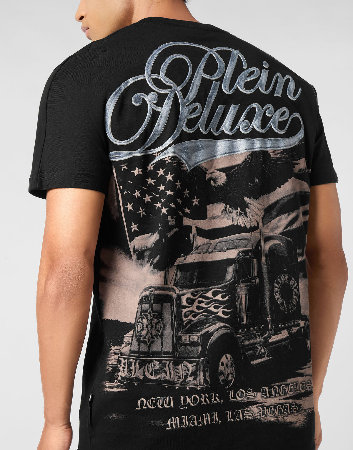 Philipp Plein｜Round Neck T-Shirt Truck Gothic Plein 男款T恤