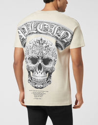 Philipp Plein Banner Baroque Skull 背面大型巴洛克裝飾花紋骷髏印花展示