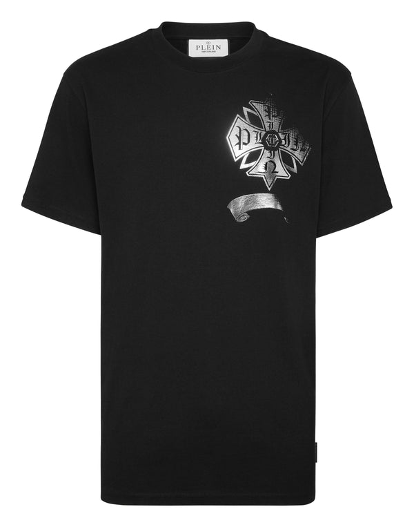 Washed Round Neck T-Shirt Destroyed Crest-YC Group|Luxury Fashion