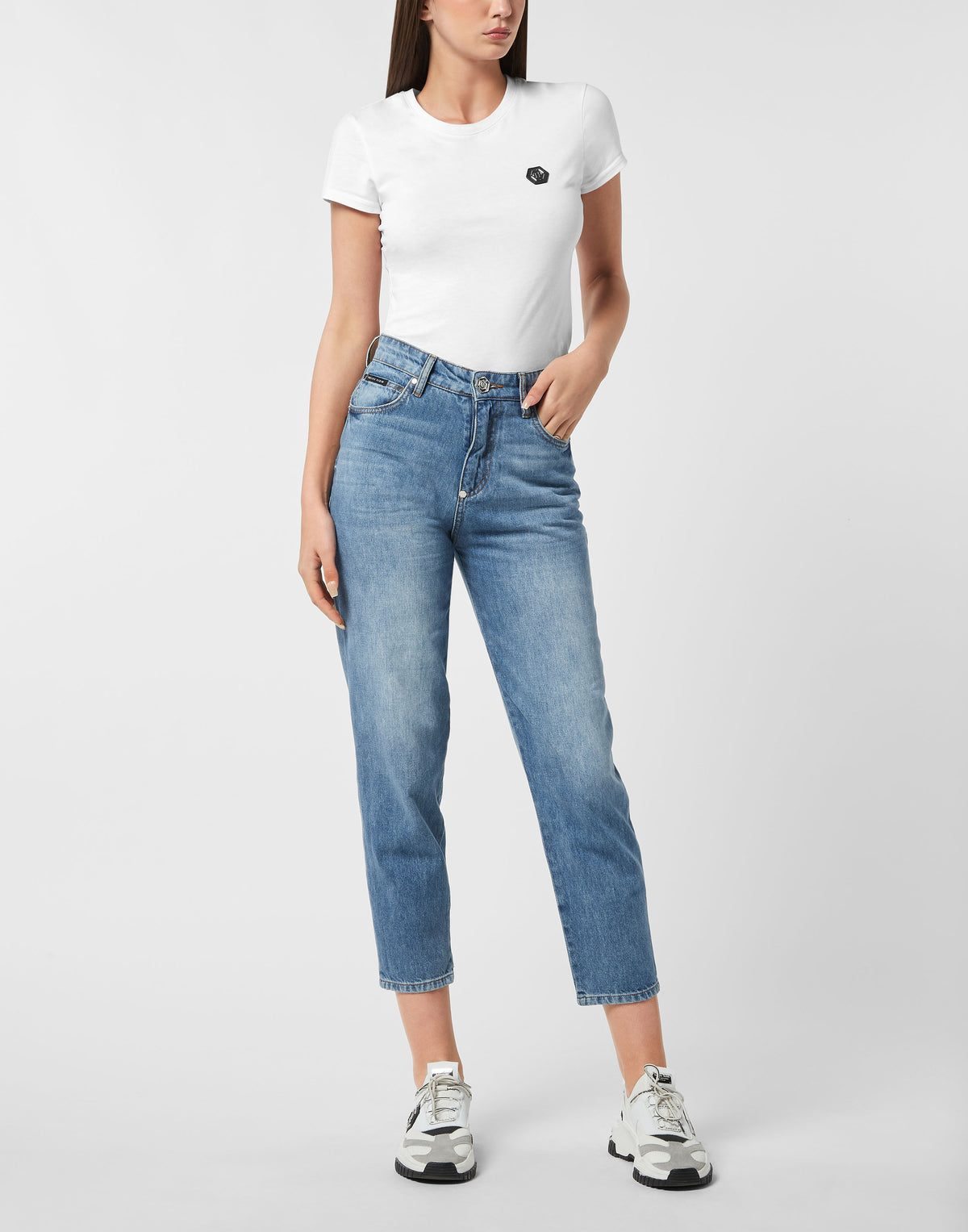 Philipp Plein｜Mom Fit Jeans Bambi 女款牛仔褲