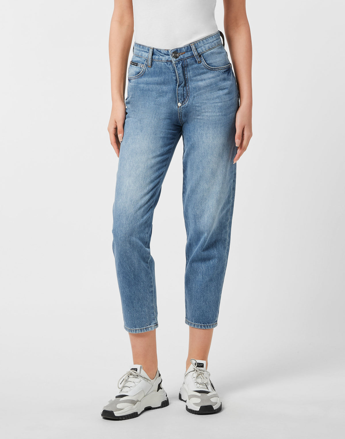 Philipp Plein｜Mom Fit Jeans Bambi 女款牛仔褲