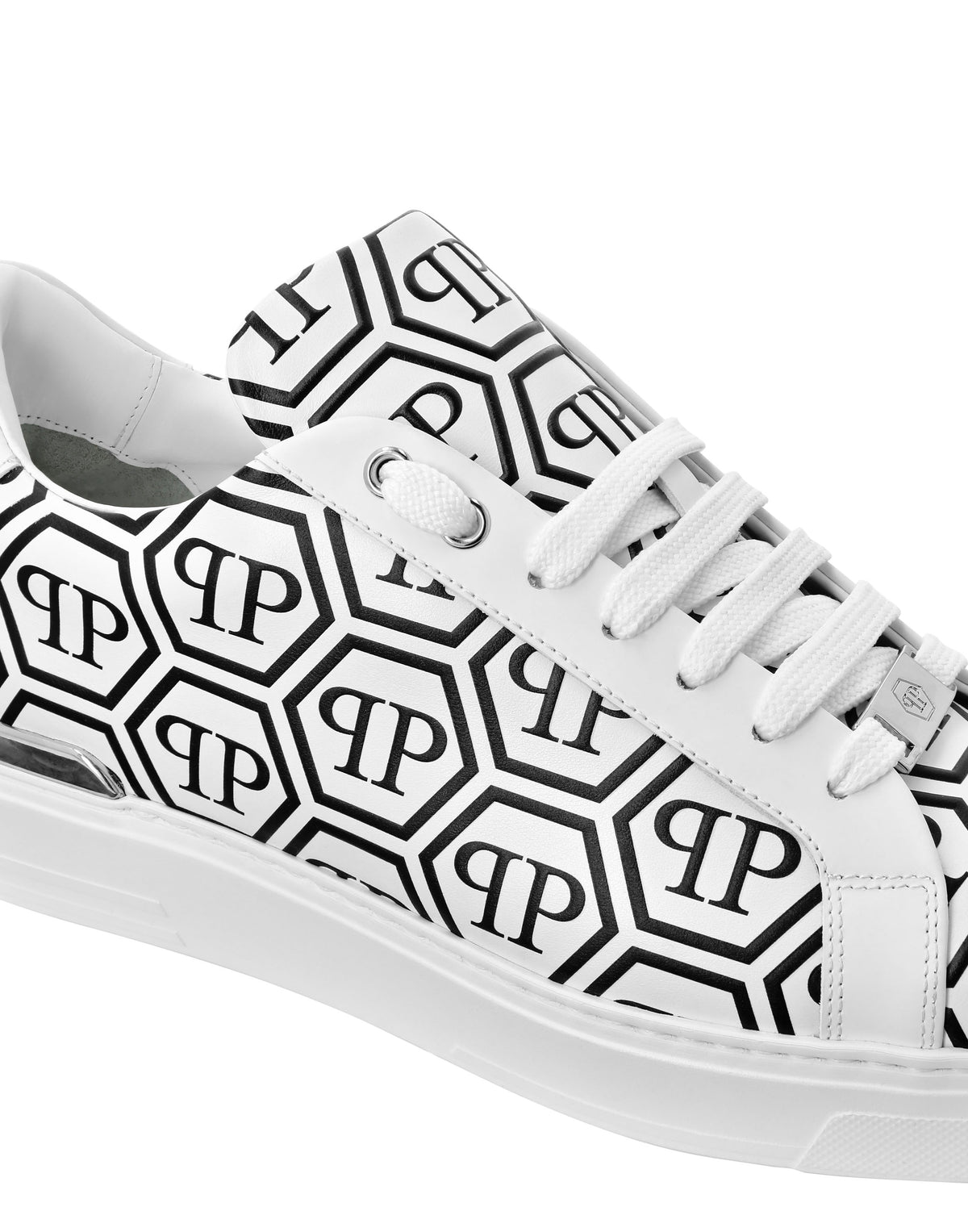 Philipp Plein｜Nappa Leather Low Top Sneakers Big Monogram 男款運動鞋