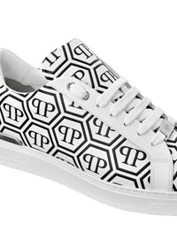 Philipp Plein｜Nappa Leather Low Top Sneakers Big Monogram 男款運動鞋