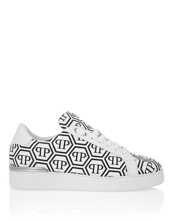 Philipp Plein｜Nappa Leather Low Top Sneakers Big Monogram 男款運動鞋