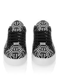 Philipp Plein Big Monogram 運動鞋鞋舌品牌織帶裝飾細節