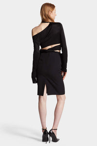 DSQUARED2｜STRETCH WORSTED WOOL PENCIL SKIRT 女款裙子