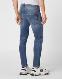Philipp Plein｜Denim Trousers Super Straight Cut Sunset 男款牛仔褲