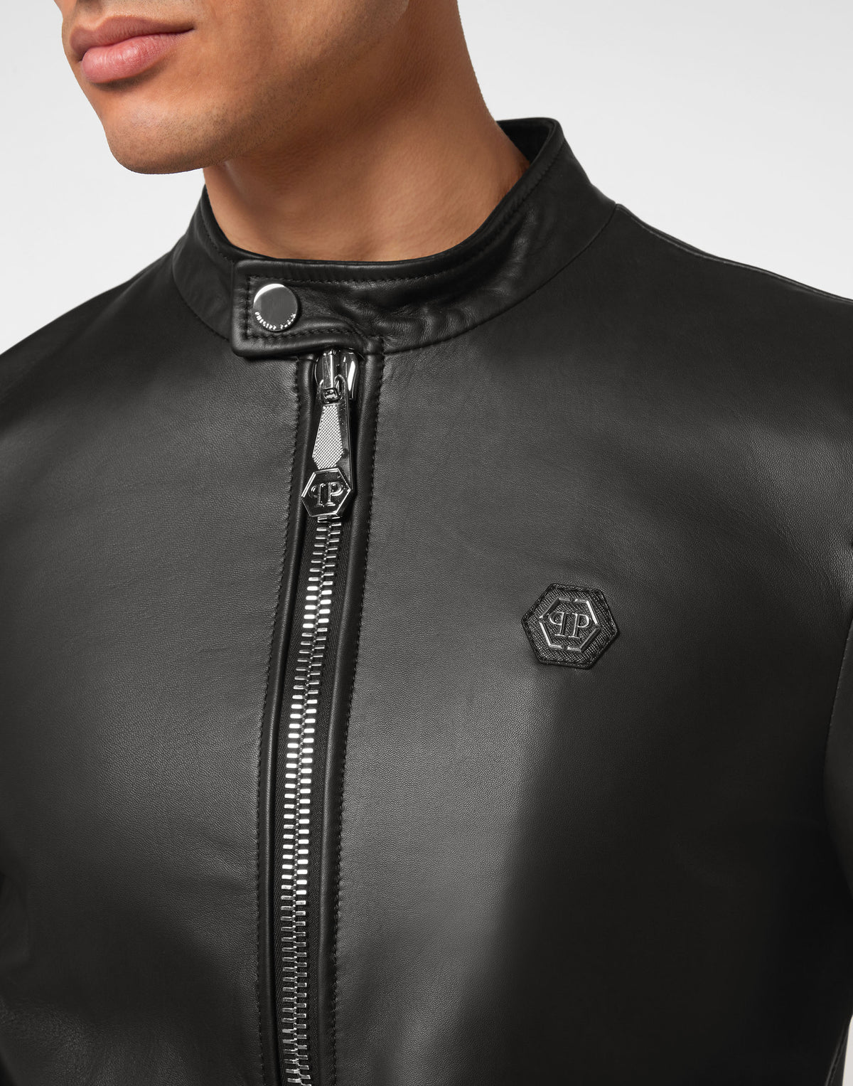 Leather Moto Jacket Black