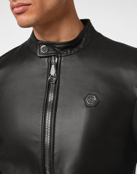 Leather Moto Jacket Black