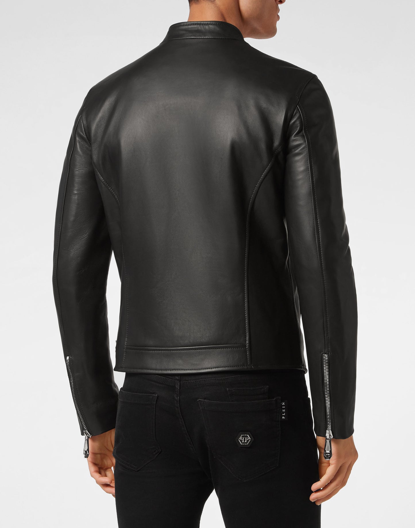Leather Moto Jacket black