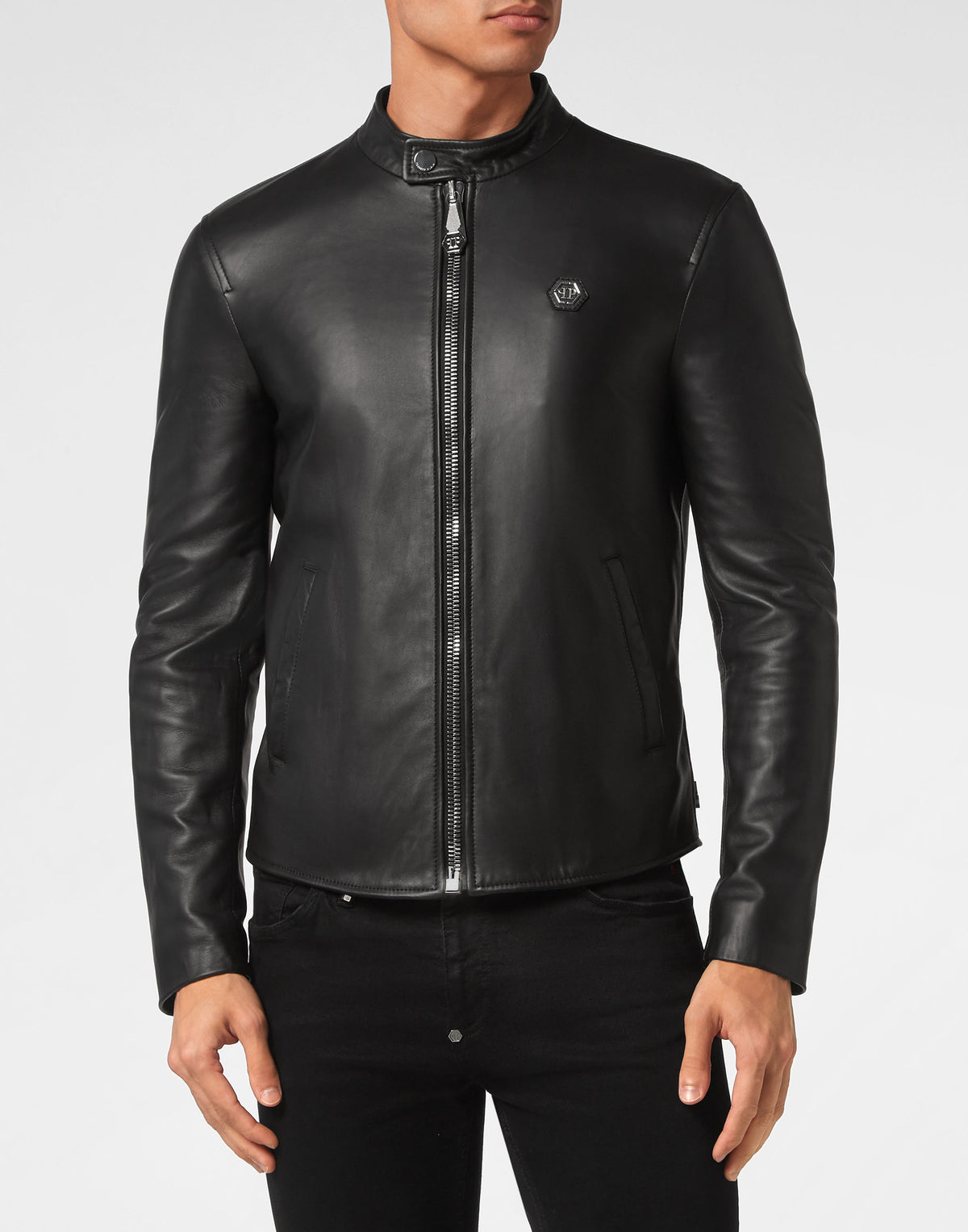 Leather Moto Jacket Black