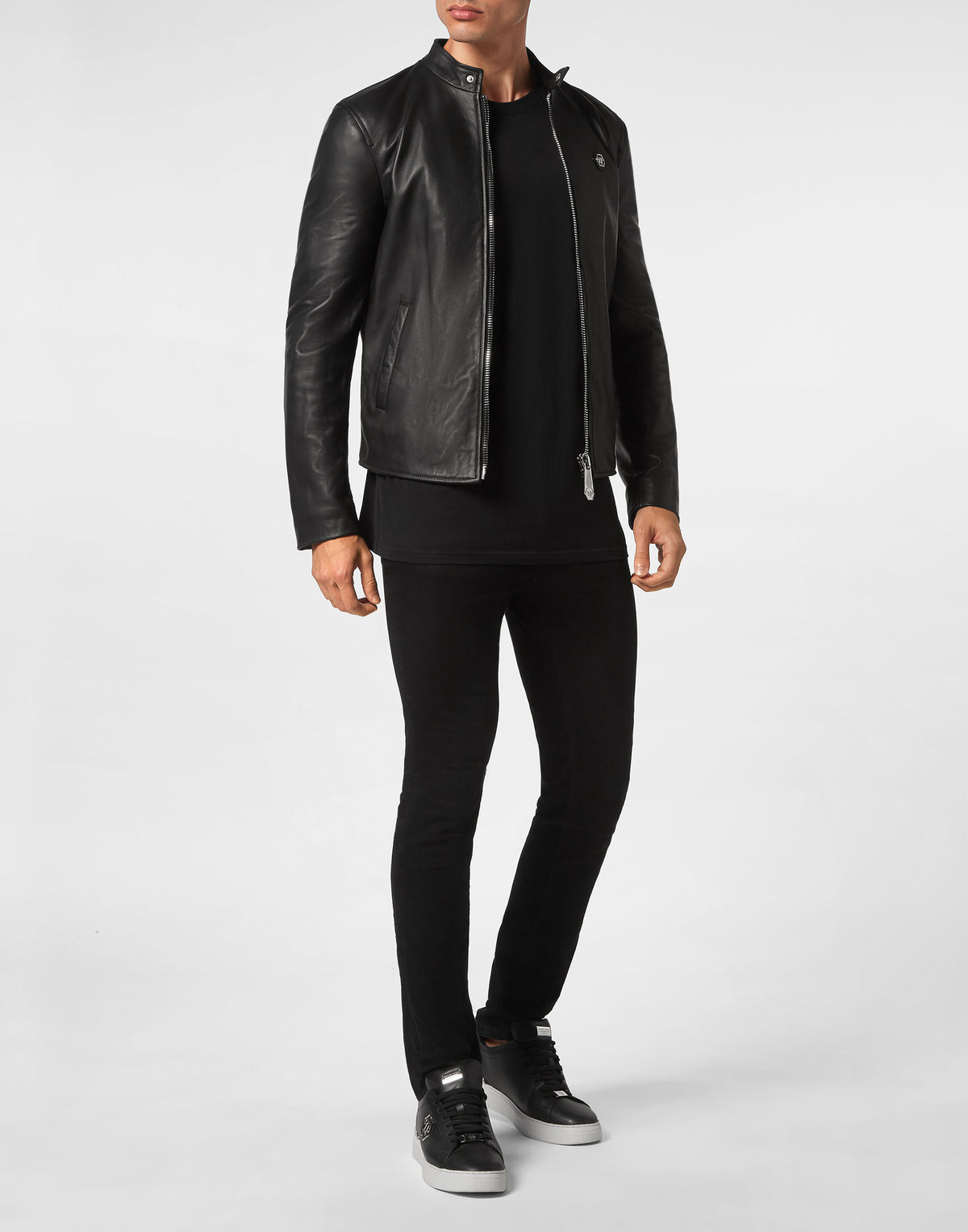 Leather Moto Jacket Black