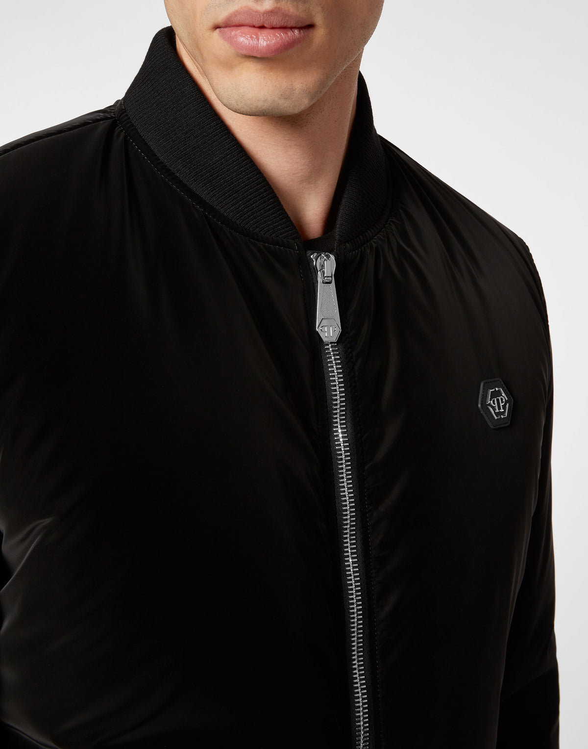 Philipp Plein｜Nylon Bomber black 男款夾克