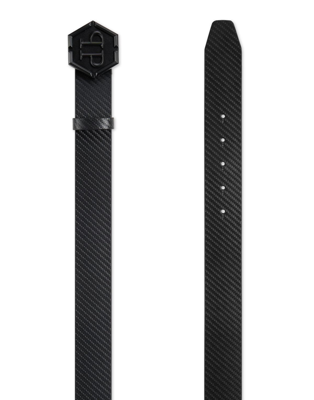 Philipp Plein｜Carbon Belt Hexagon 皮帶