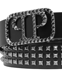 Philipp Plein｜Leather Belt Studs 皮帶