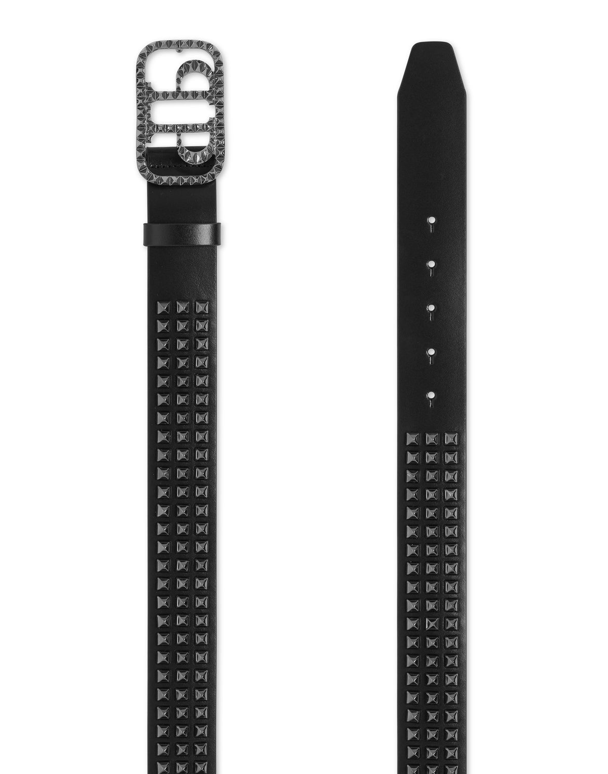 Philipp Plein｜Leather Belt Studs 皮帶