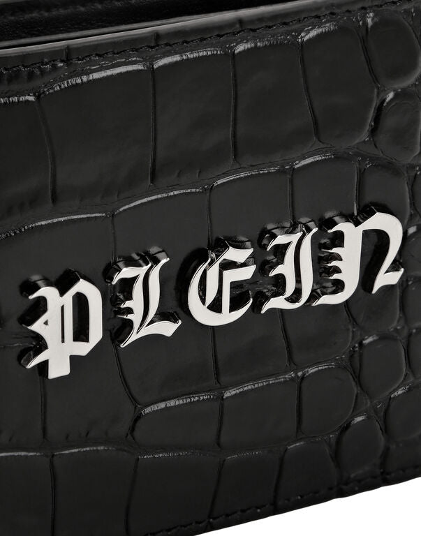 Philipp Plein｜Crocco Printed Leather French Wallet Gothic Plein 皮夾