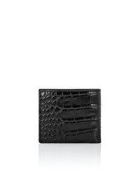 Philipp Plein｜Crocco Printed Leather French Wallet Gothic Plein 皮夾