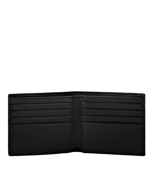 Philipp Plein｜Crocco Printed Leather French Wallet Gothic Plein 皮夾