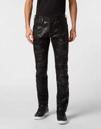 Philipp Plein｜Super Straight Cut Trousers Gothic Plein 男款長褲