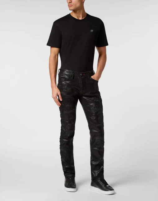 Philipp Plein｜Super Straight Cut Trousers Gothic Plein 男款長褲