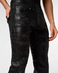Philipp Plein｜Super Straight Cut Trousers Gothic Plein 男款長褲