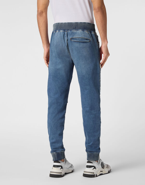 Philipp Plein｜Jogging Denim Trousers 男款牛仔褲
