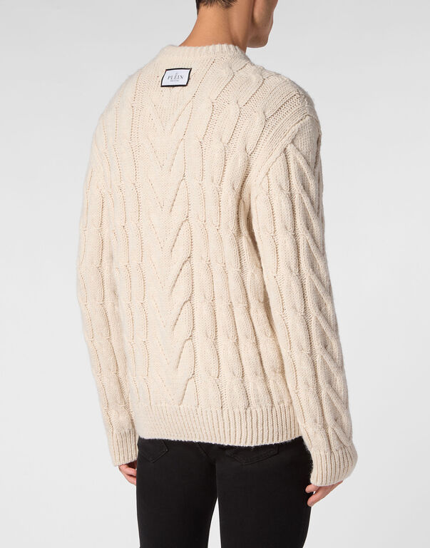 Philipp Plein｜Wool Blend Roundneck Tattoo 男款針織毛衣