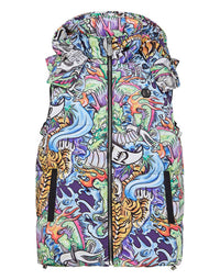PHILIPP PLEIN Nylon Down Jacket Vest Tattoo