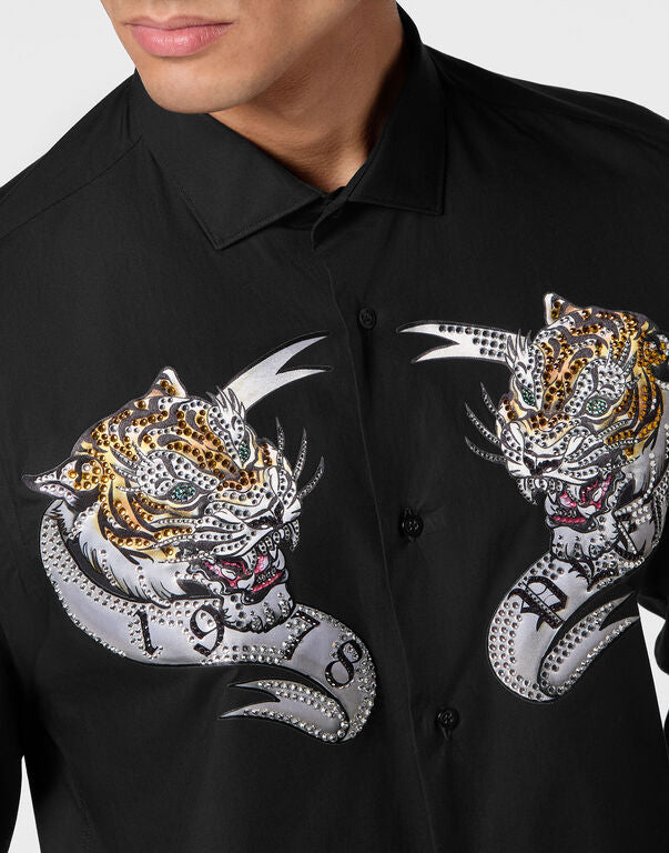 Philipp Plein｜Shirt Sugar Daddy Cut LS Tattoo 男款襯衫
