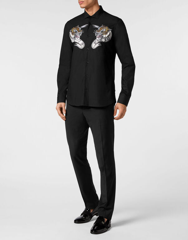 Philipp Plein｜Shirt Sugar Daddy Cut LS Tattoo 男款襯衫