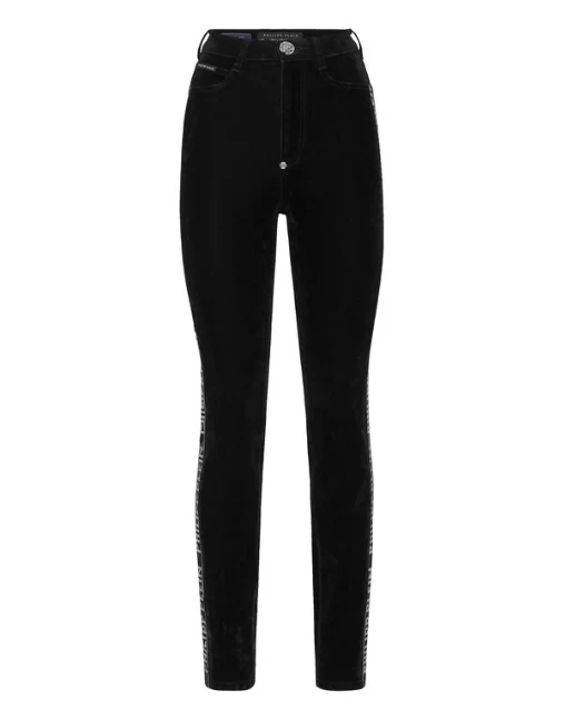 PHILIPP PLEIN Super High Waist Jegging Crystal Plein