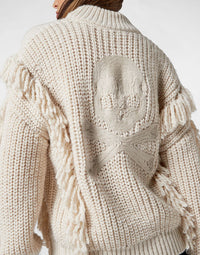 Philipp Plein｜Wool Blend Sweater Oversize Skull 女款針織衫