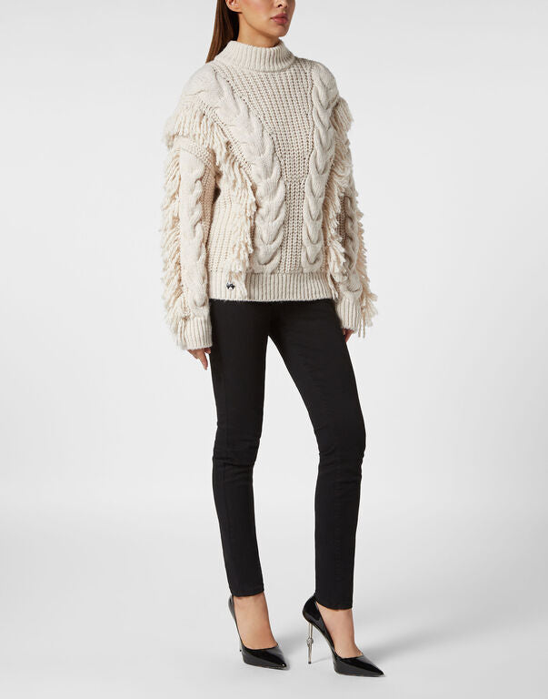 Philipp Plein｜Wool Blend Sweater Oversize Skull 女款針織衫