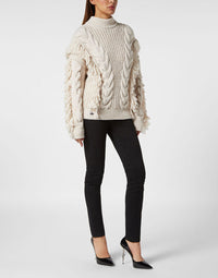 Philipp Plein｜Wool Blend Sweater Oversize Skull 女款針織衫