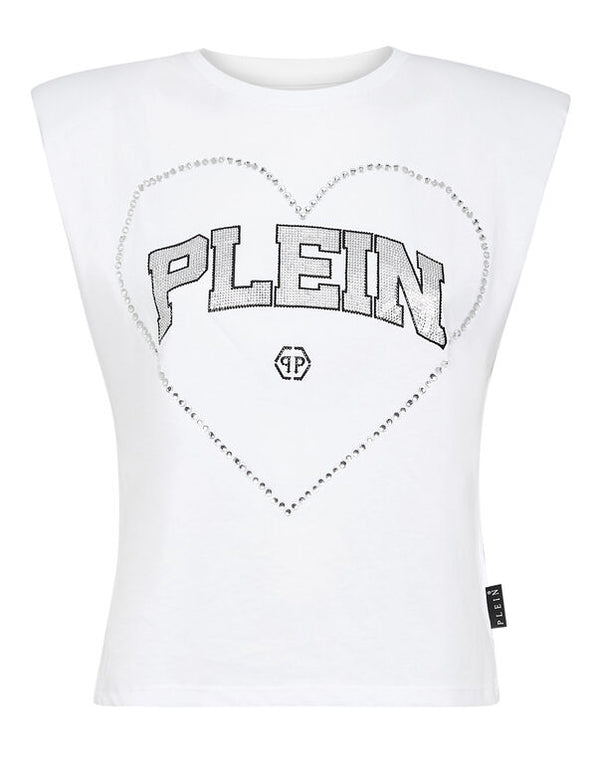 PHILIPP PLEIN Strass Tank top Heart