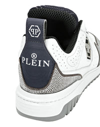 Philipp Plein｜Mix Leather Lo-Top Sneakers Crystal 男款運動鞋