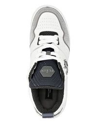 Philipp Plein｜Mix Leather Lo-Top Sneakers Crystal 男款運動鞋