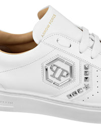 Philipp Plein｜Lo-Top Leather Arrow Force Sneakers 男款運動鞋