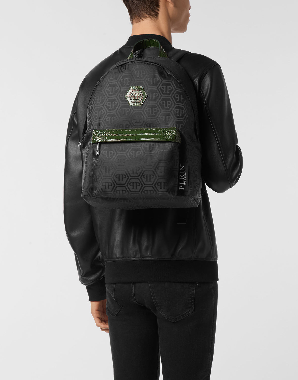 Philipp Plein｜Nylon Backpack Monogram 後背包